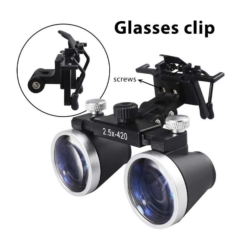

2.5X Power Medical Magnifying Glasses Electric Dental and Surgical Loupes with Surgical Magnifier Glasses