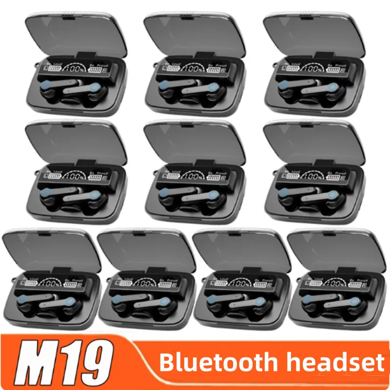 

HOYOKI 4PCS M19 Bluetooth Наушники Смарт Водонепроницаемый Наушники TWS Беспроводной Спорт Гарнитура Мини Наушники HiFi Микрофоны Бесплатная Доставка