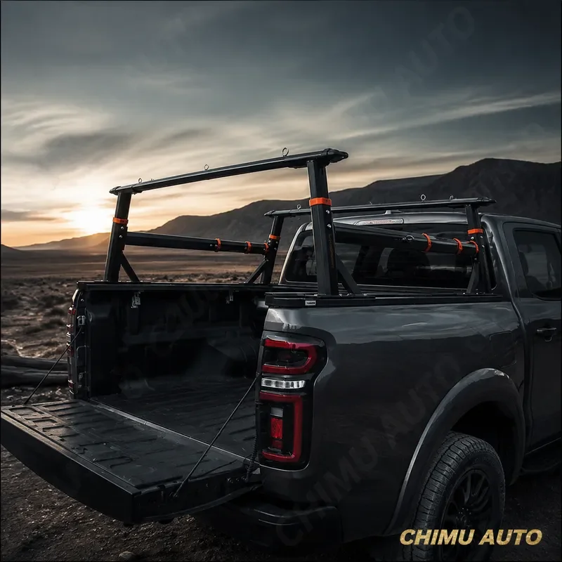 【CHIMU AUTO】 Reinforced Steel Side Step Running Boards for Great Wall Cannon Pickup Truck Bed Step Nerf Bars Sports Style