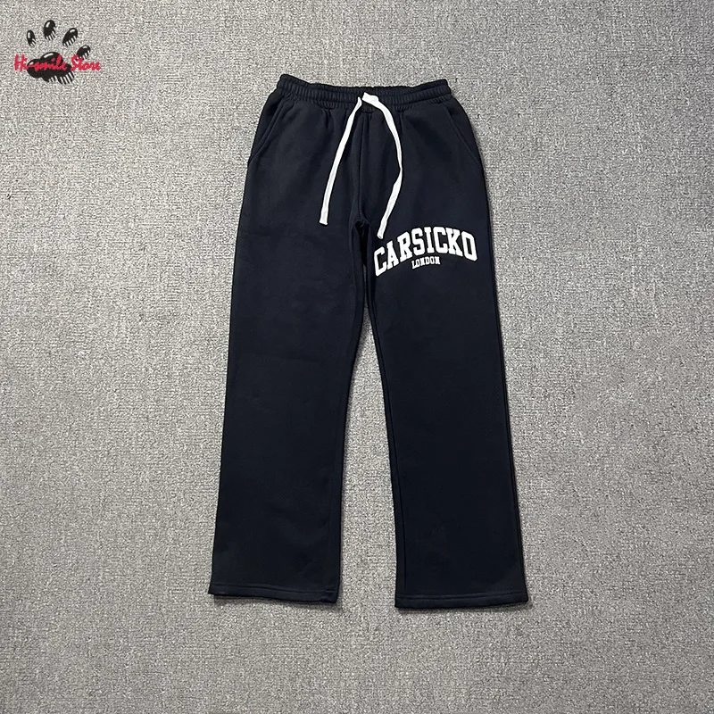 

2024fw Best Quality Carsicko Pants Men Woman High Street Loose Casual Couple Joggers Sweatpants Terry Stretch Drawstring Unisex