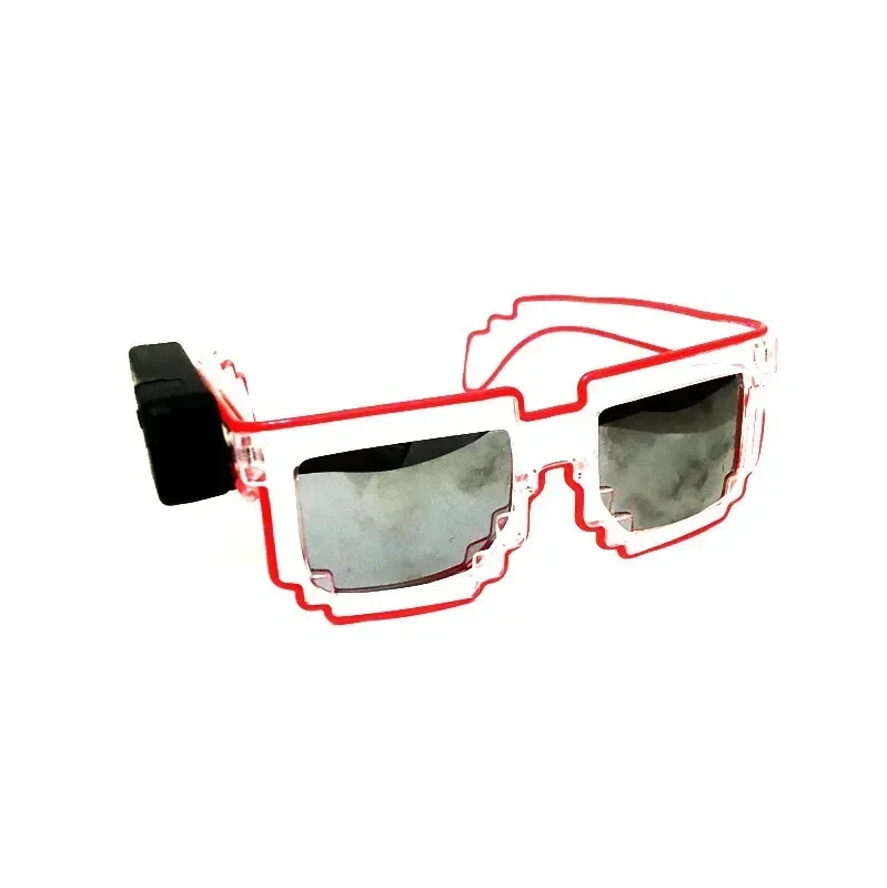 Led النظارات الشمسية ل توهج نظارات حفلات توهج في الظلام وامض فسيفساء UV400 نظارات للجنسين هدية لعبة led مضيئة نظارات