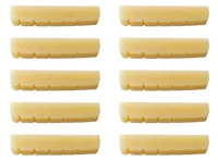 10x tuerca de hueso sin blanquear para guitarra Epiphone/Gibson Les Paul LP 43x6x8,5mm puente de sillín Luthier 1 11/16 ""x 15/64"" x 5/16""