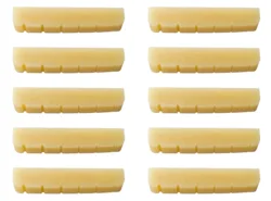 10x Unbleached BONE Nut For Epiphone/Gibson Les Paul LP Guitar 43x6x8.5mm Saddle Bridge Luthier 1 11/16