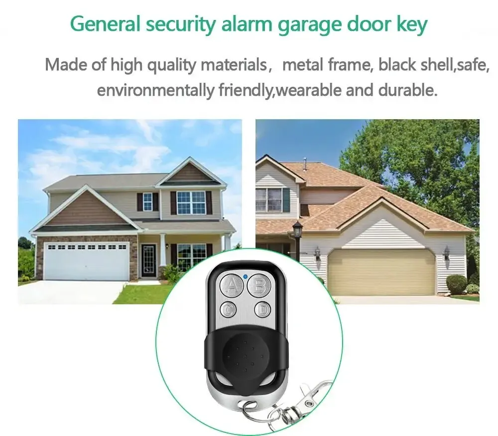 433MHz Remote Control Car Key Garage Door Gate Opener Remote Control Duplicator Universal Copy Garage Universal Garage Control