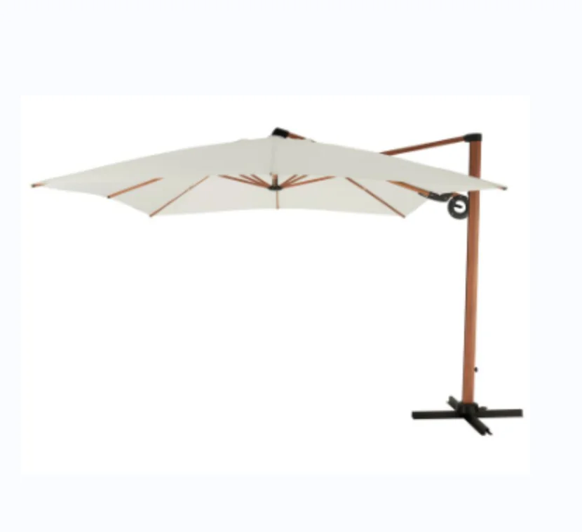 

Patio Garden Parasols Umbrella Outdoor Restaurant Cafe Hotel Garden Parasols Roman Hanging Wooden Finishing Umbrella