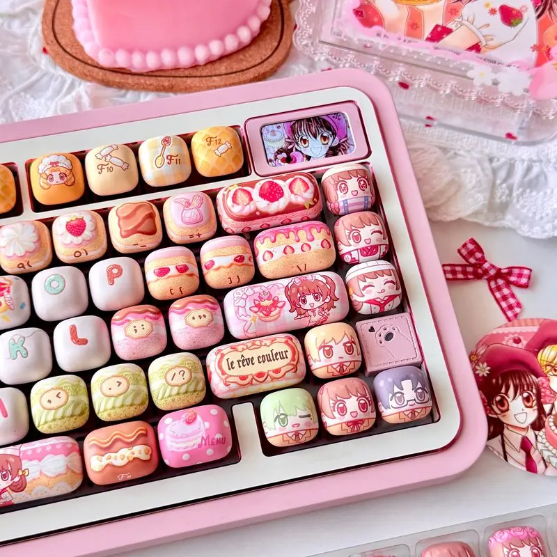 set-de-teclas-pbt-con-diseno-de-anime-yumeiro-patissiere-tema-de-postres-teclas-moa-mog-accesorios-para-teclado