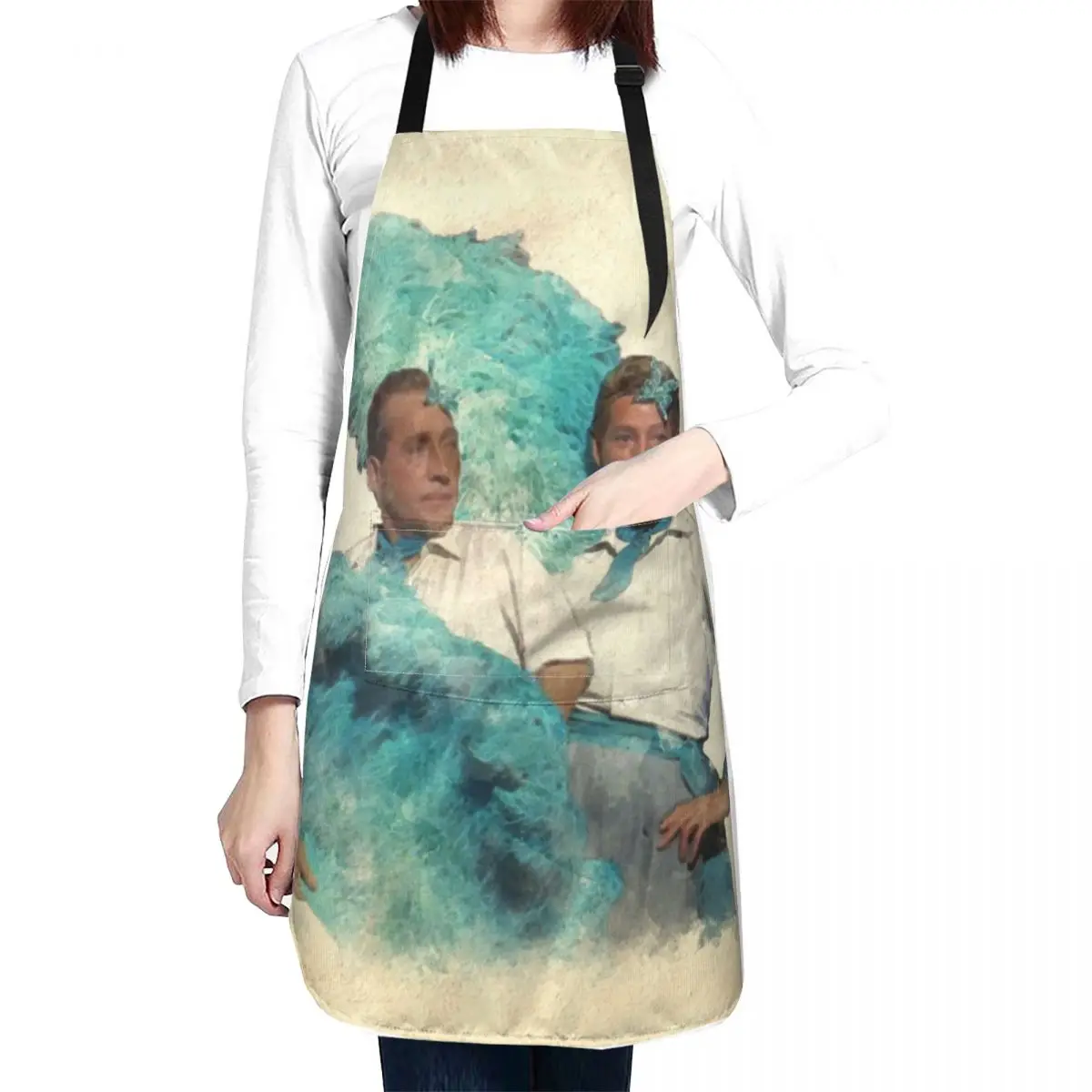 Reprise (Sisters) - Watercolor Apron esthetician beauty master For Kitchen for women with pocket Apron