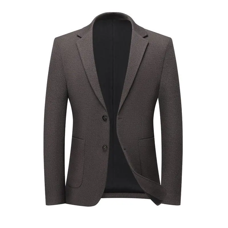 Blazer's New Men's Fashion Business Outdoor Banquet Versatile Wedding Hosting Dress, Actor Gentleman's Casual Texture Blazer
