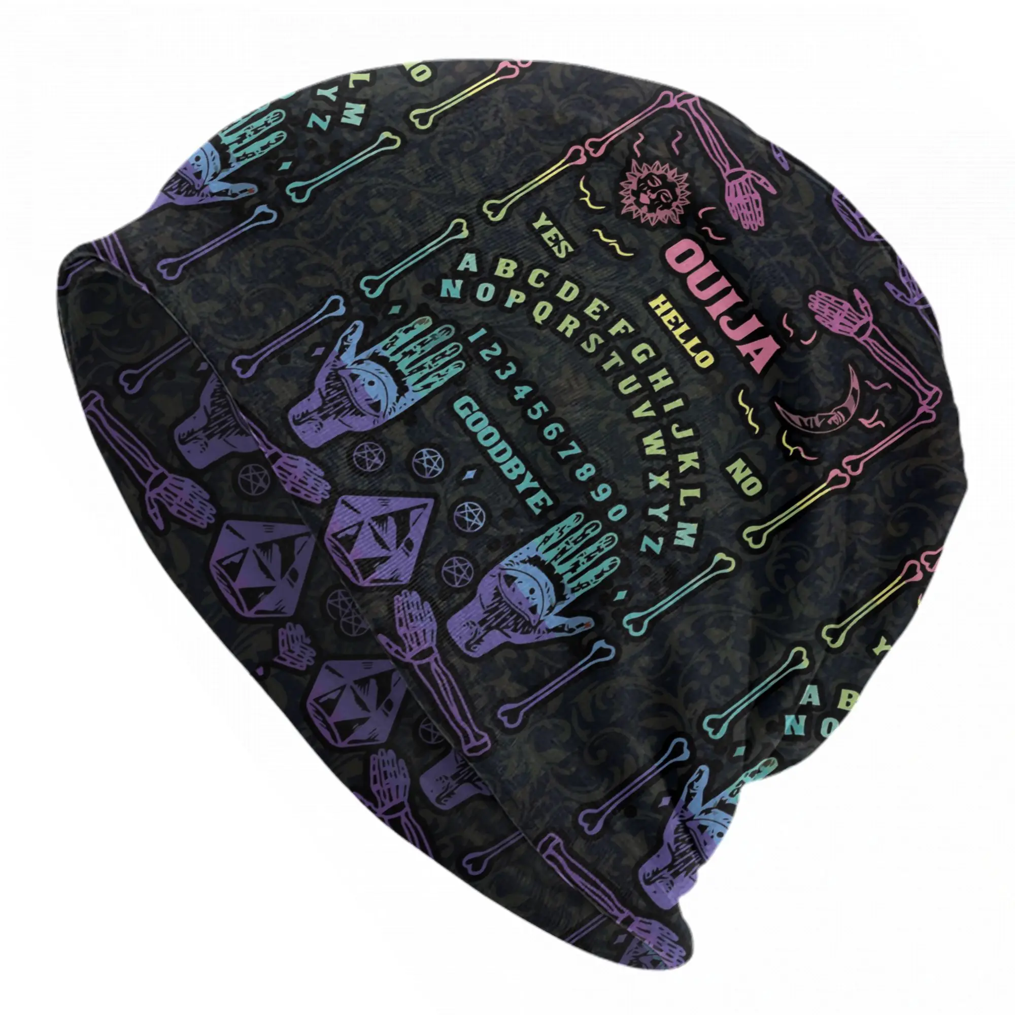 Ouija Board Skull Sun and Moon Caps Skull Hand of Fatima Autumn Winter Outdoor Skullies Beanies Hats Spring Head Wrap Bonnet Hat