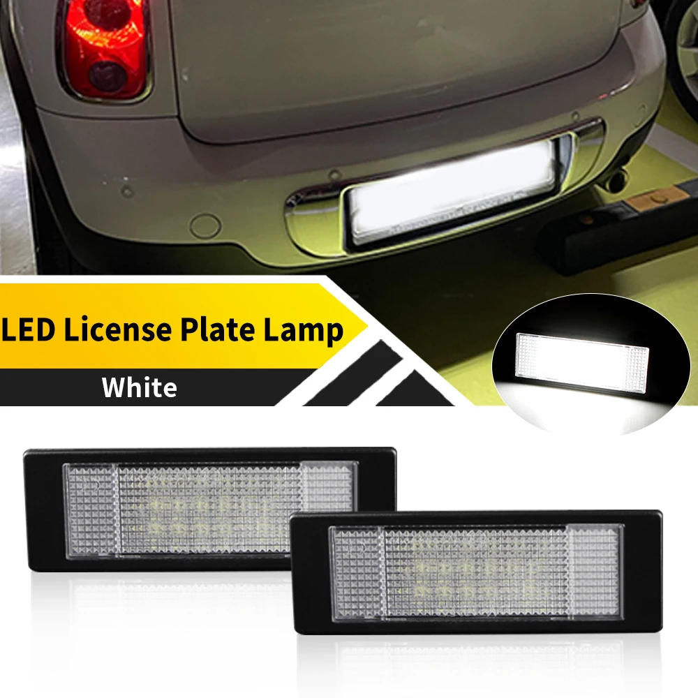 

2PCS 12V For BMW E85 (Z4 roadster) E86 (Z4 coupe) Mini R55 I01 i3 2014-up LED License Number Plate Lamp Car Light No Error