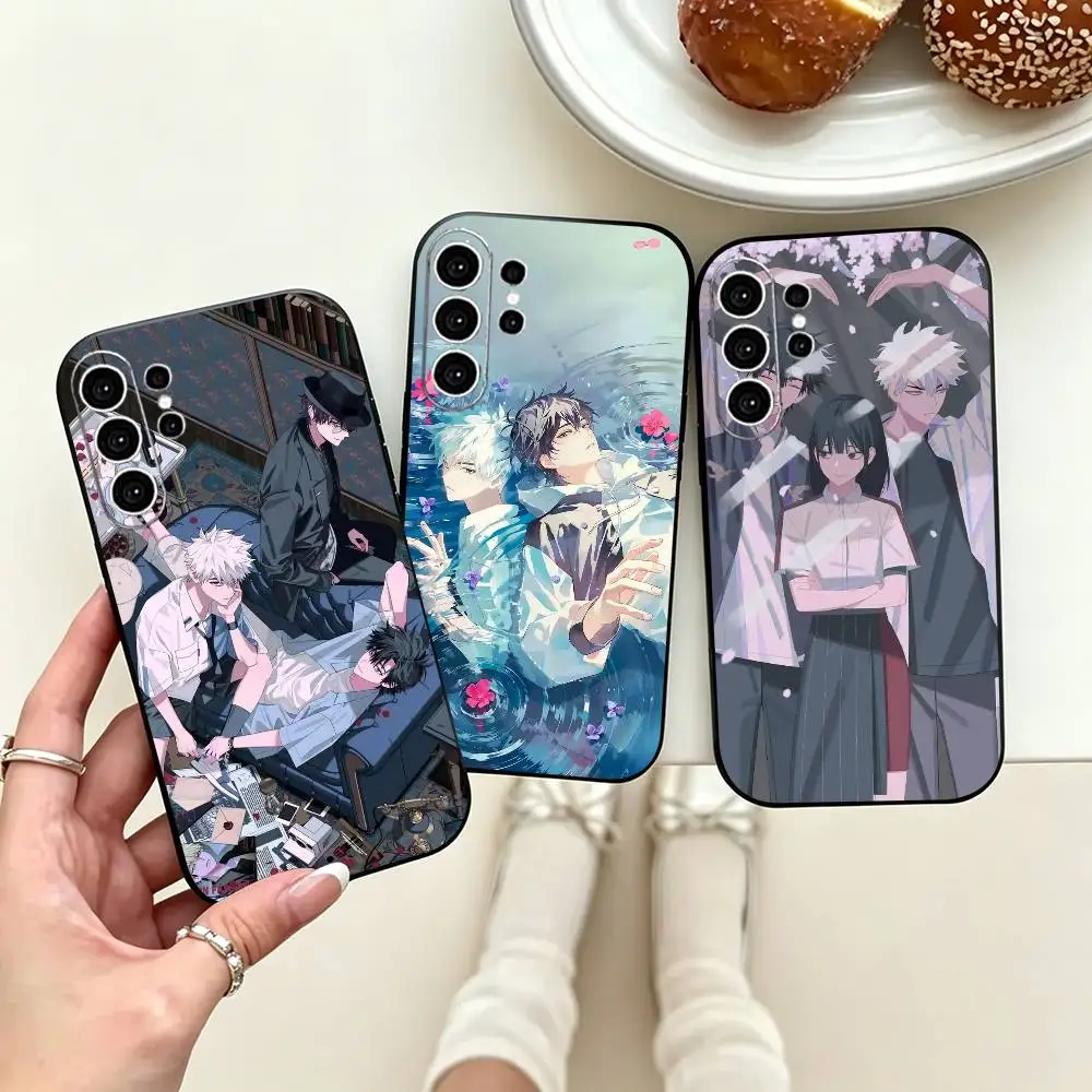 Popular Anime L-Link Click  Phone Case For Samsung S25,S24,S21,S22,S23,S30,Ultra,S20,Plus,Fe,Lite,Note,10,Black Cover