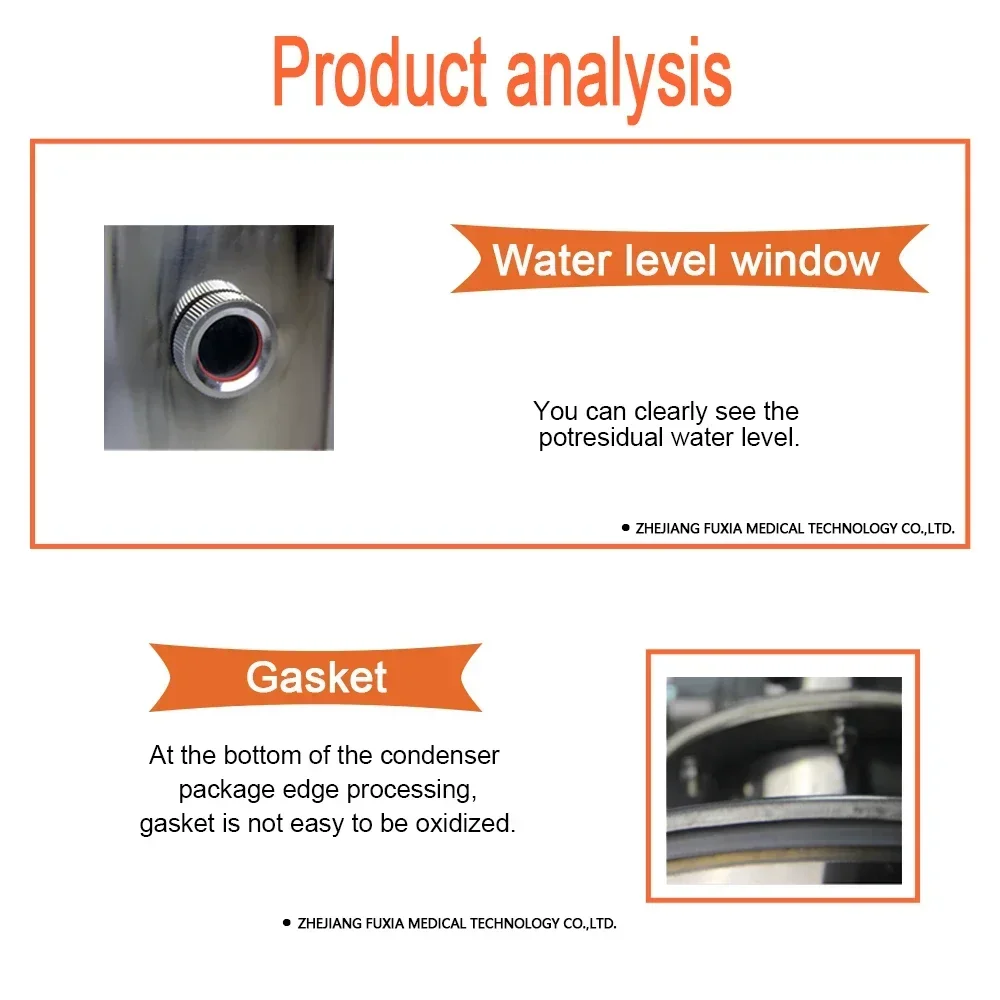 Electric water distillation apparatus Tower-water cut-off protection device Hot sales view 4