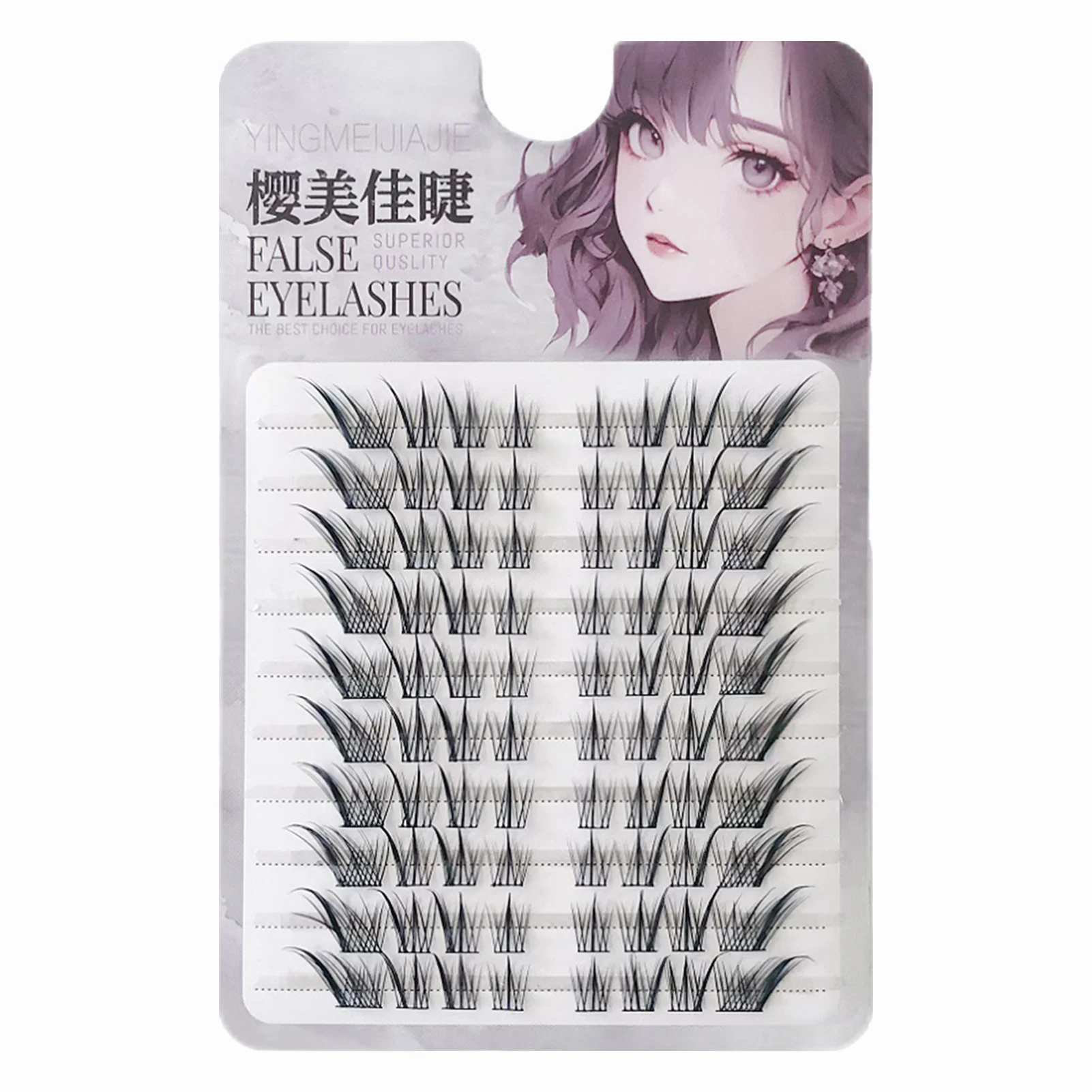 Auge Schwanz Verlängerung Falsche Wimpern Einzelne Füchse Stil Wimpern Natürliche Cosplay Gefälschte Wimpern Curling Wispy Wimpern Verlängerung
