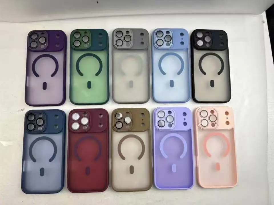 เคสใสแบบด้านสำหรับ iPhone 17 Pro Max รองรับ MagSafe ชาร์จไร้สายแบบแม่เหล็ก พร้อมป้องกันเลนส์สำหรับ iPhone 17 Air