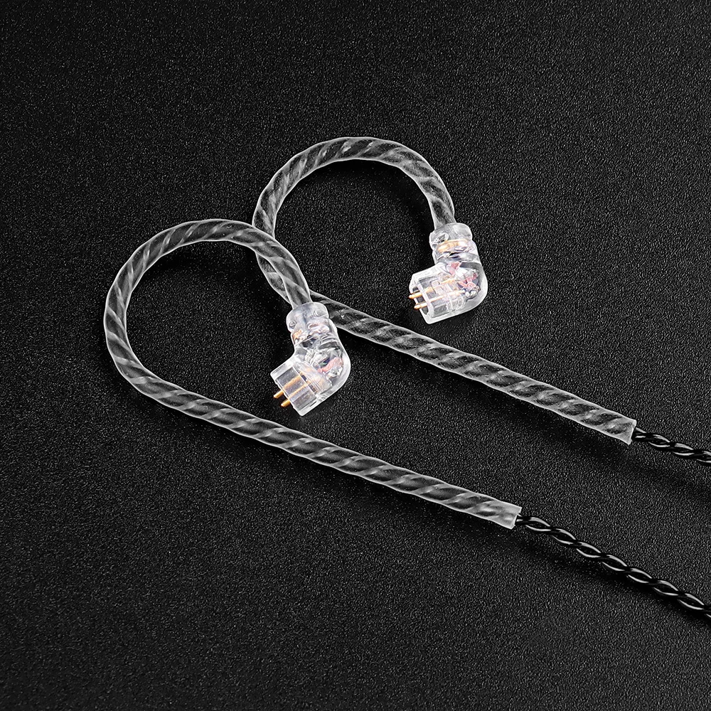 TRN A1 Type C Wired Earphones Cable Upgraded Silver Plated With Microphone Headphone Cables In Ear Monitor Original Headset