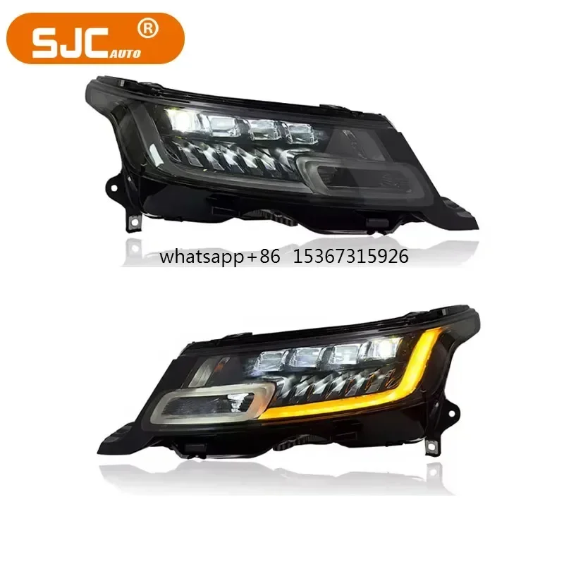 SJC Auto For Land Rover Range Rover Sport LED Headlight 2014-2017 Front Lamp Plug and Play Car Parts Lighting System Assembly