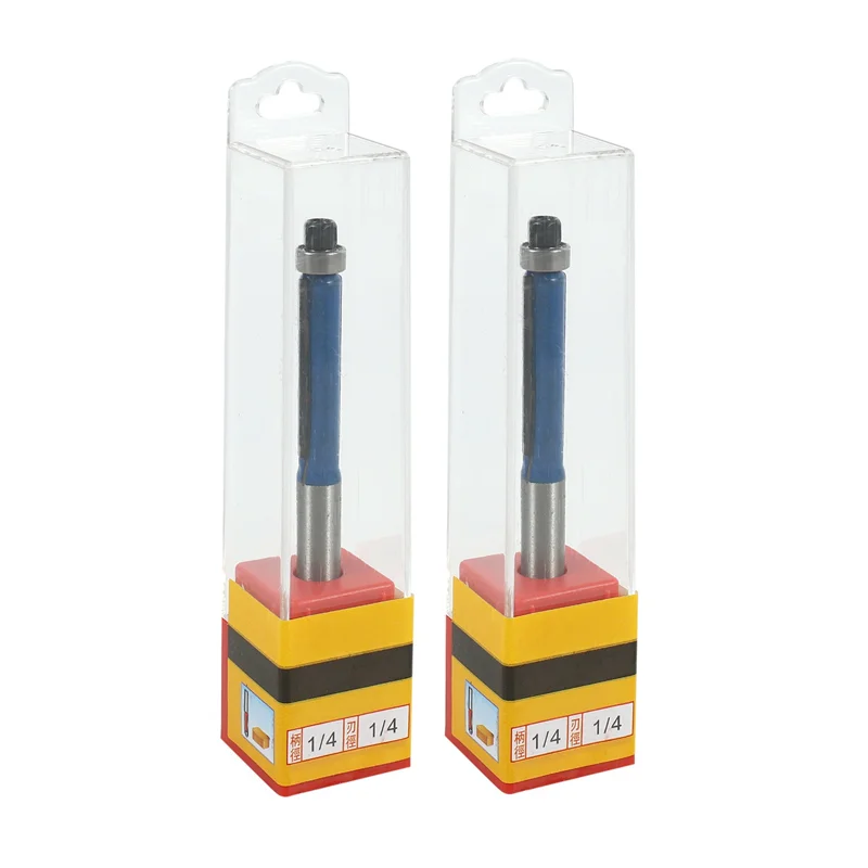 

B03C-8 шт., длина 2,6 дюйма, 2 края, заподлицо, фреза 1/4 дюйма X 1/4 дюйма для плотника