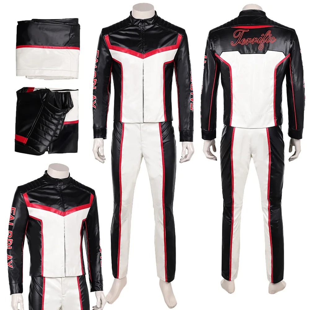 

2025 Movie Male Superhero Cosplay Mister Terrific Coat Pant For Men Male Adult Hallowmas Costume Carnival RolePlay Suits Outfits