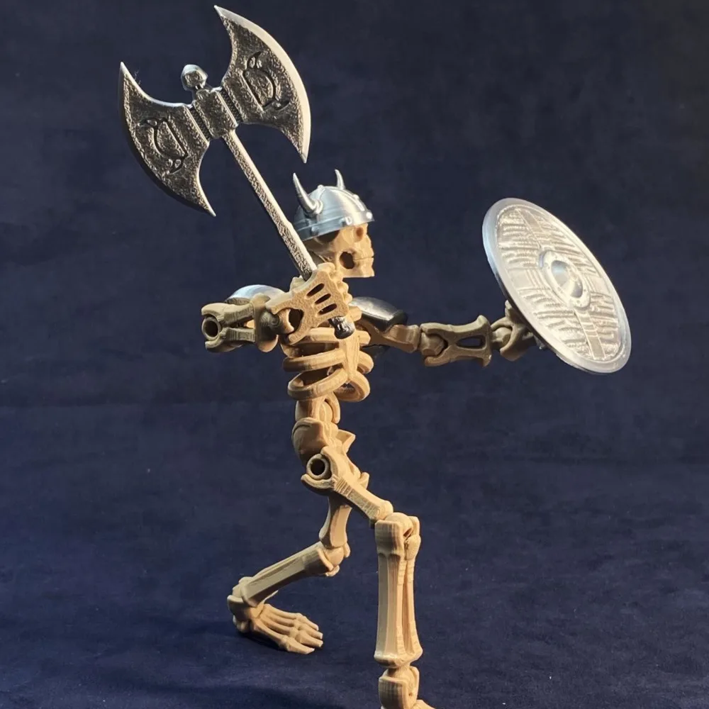 Skeleton Legion Skull Soldier Model Multi-Jointed Movable toys figures 3D Printed Toys For Children Ornament Birthday Gifts