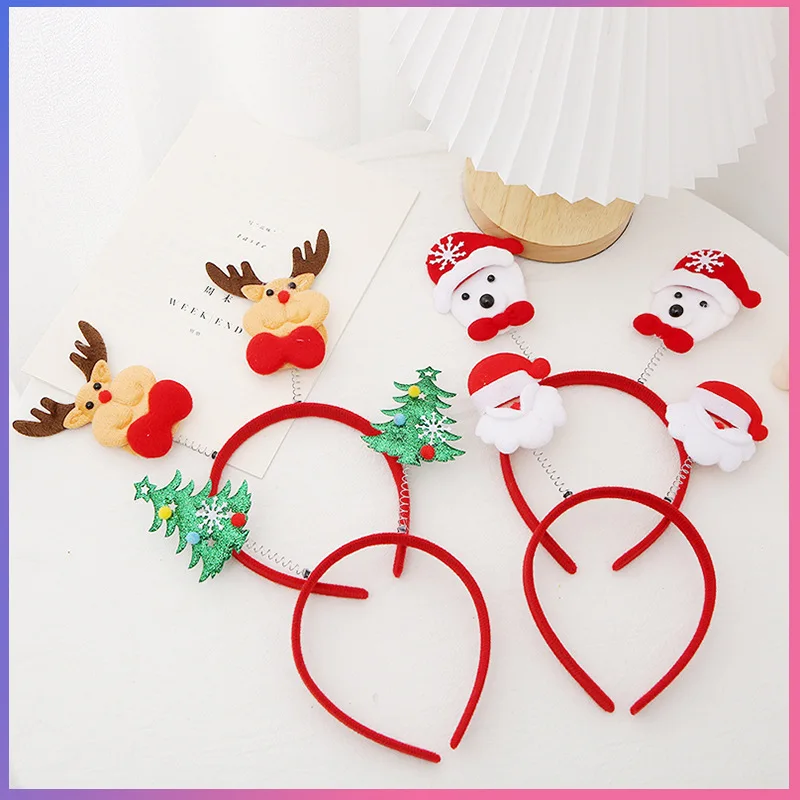 

Christmas Headband Decoration, Holiday, Carnival Party, Head Buckle, Snowman, Photography Headwear, Festival Hair Accessories