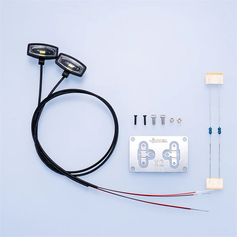 Foco de techo para camión RC 1/14, luz LED para Tamiya RC 1/14, accesorios para volquete de camión Tractor y piezas 1/12 Crawler TRX4 SCX10