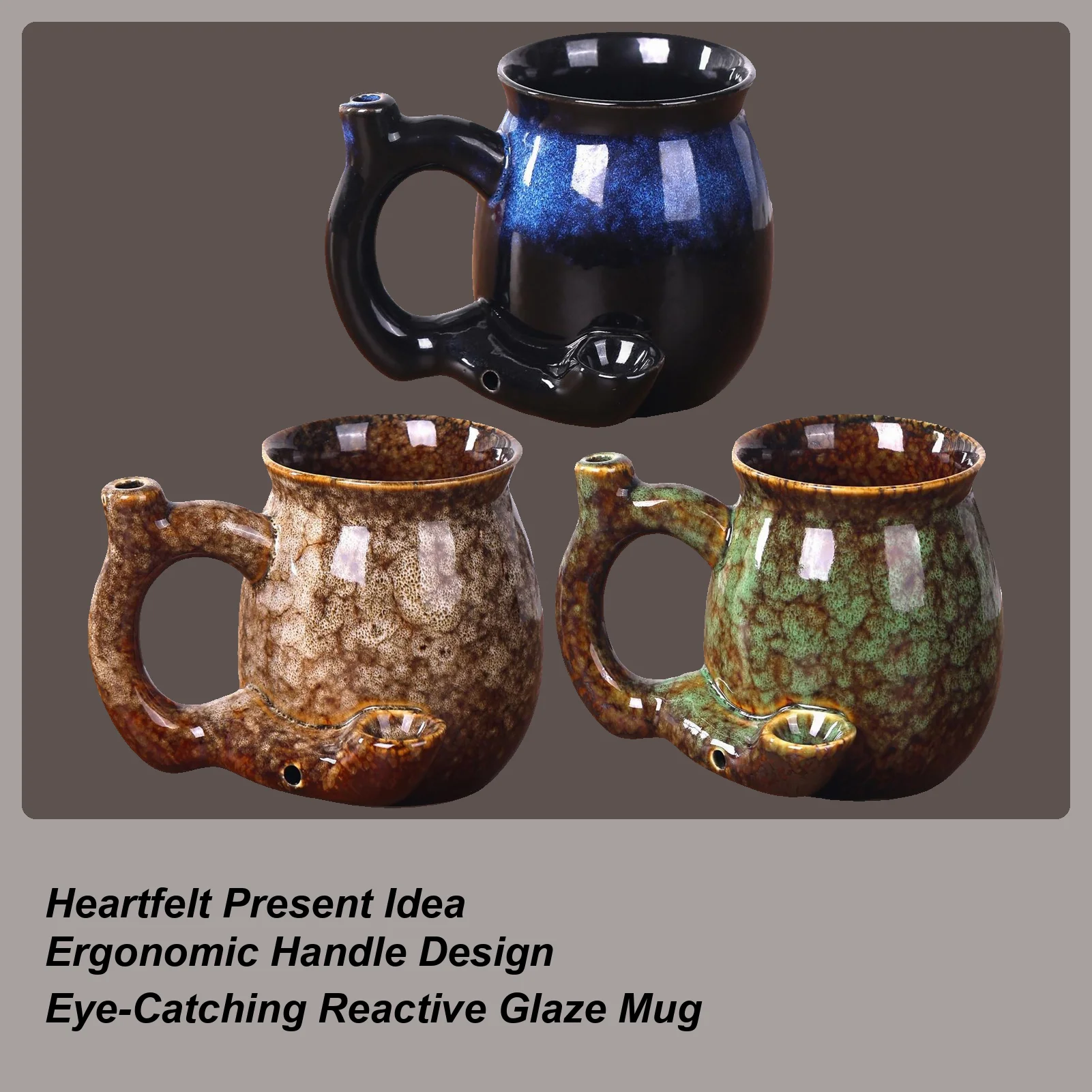 

Coffee Mug 380ml Heat-Resistant Ergonomic Handle Drinkware Hot Chocolate Ceramic Mug With Handle for Hot Cold Milk Ice Water