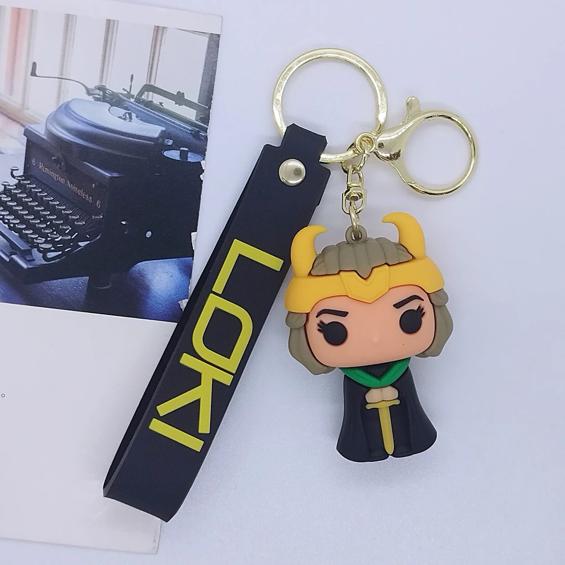 Marvel TV Show Loki Season 2 Keychains God of Evil Loki Odinson Key Chains Avengers Figure Keyrings for Backpack Pendant