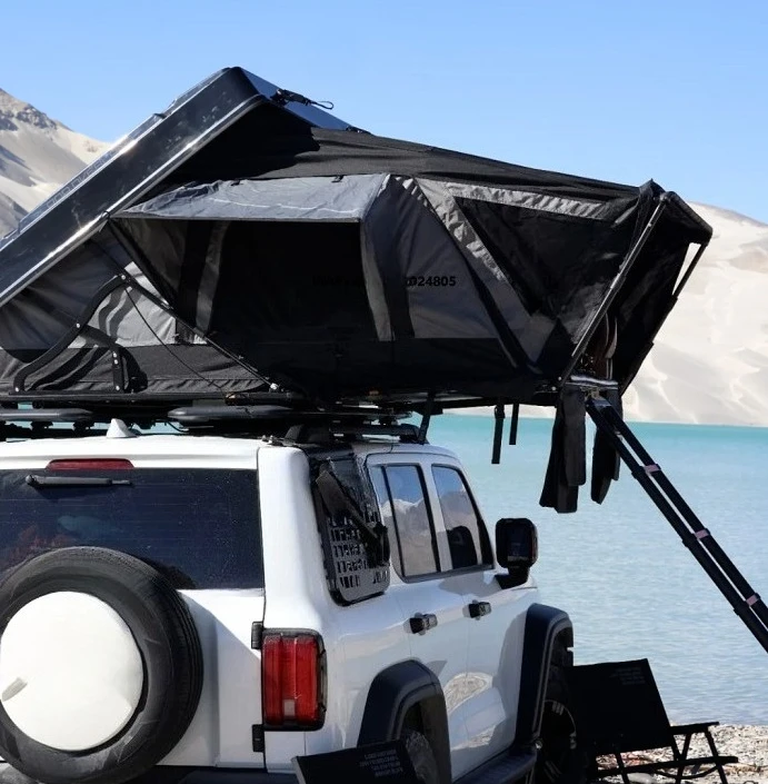 4x4 Off Road 165cm Easy Setup Automatic Pop-up ABS Hard Shell Rooftop Tent for 2-3 Person Camping