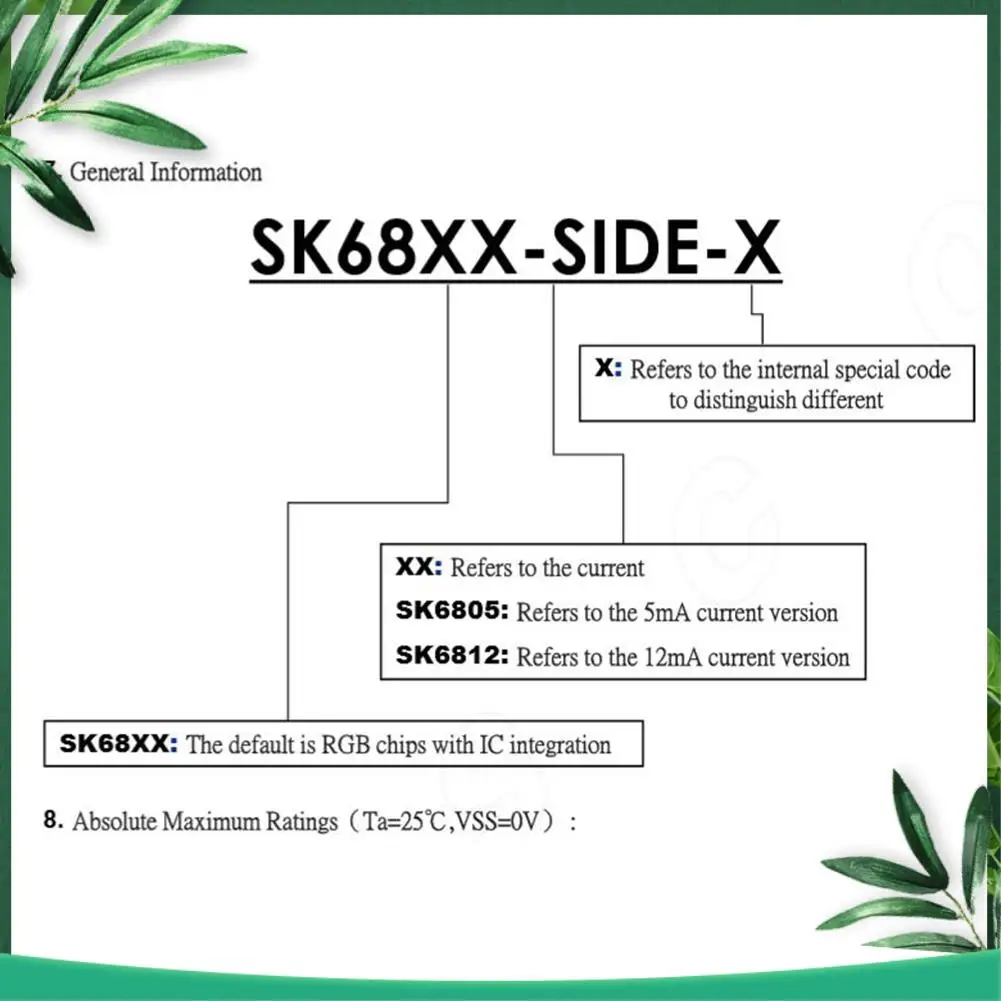 

(NEW) 100Pcs SK6812 SIDE-A SK6812 IC In LED Chip Side Lighting SMD 4020 RGB For Strip Display Screen Individually Addressable