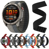 22 26mm Nylon Loop Watch Strap For Garmin Fenix 8 Pro/7X 7/6X 6/5X 5 Puls/Enduro 3 2/Epix Pro/Tactix 8 QuickFit Braided Bracelet