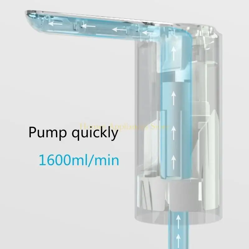 مضخة زجاجة ماء محمولة D0AB مضخة مياه الشرب التلقائية لمياه المياه من أجل ث/USB شحن موزع الشرب