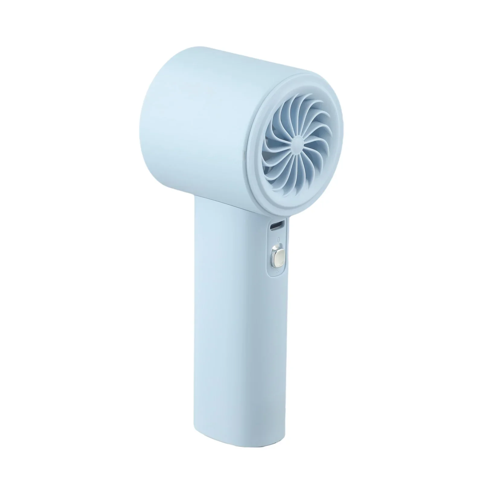 

For Camping For Office Handheld Fan For Park Blue 3600mAh Battery Adjustable Wind Speed Stylish Design Compact And Portable