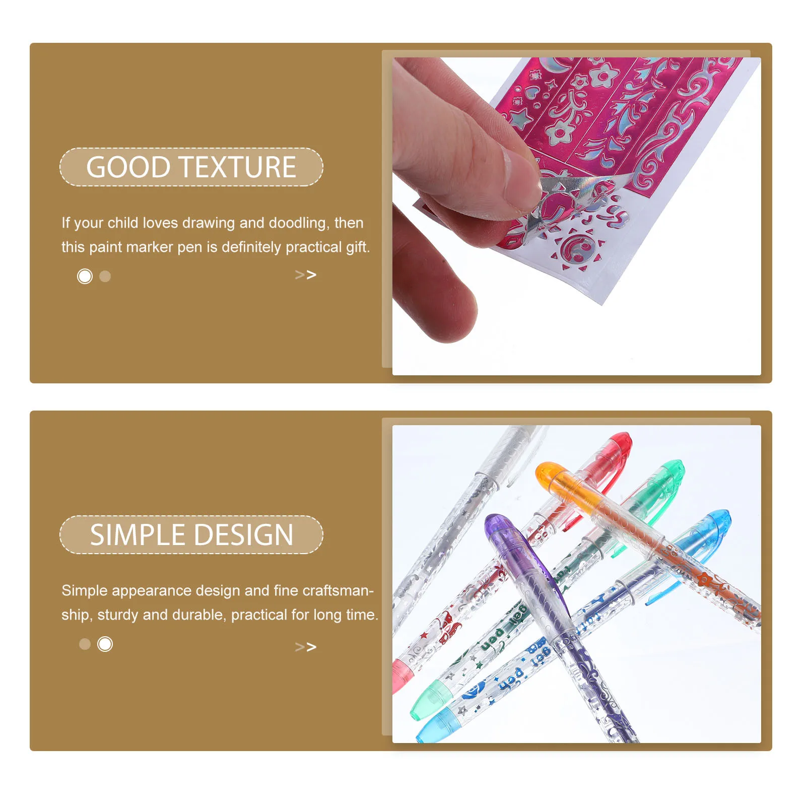 12er-Pack Gelstifte, tragbar, mit komfortablem Griff, temporäre Tattoo-Marker für Kunst, Design, persönliche Ausdrucksformen, Tattoo-Gelstift