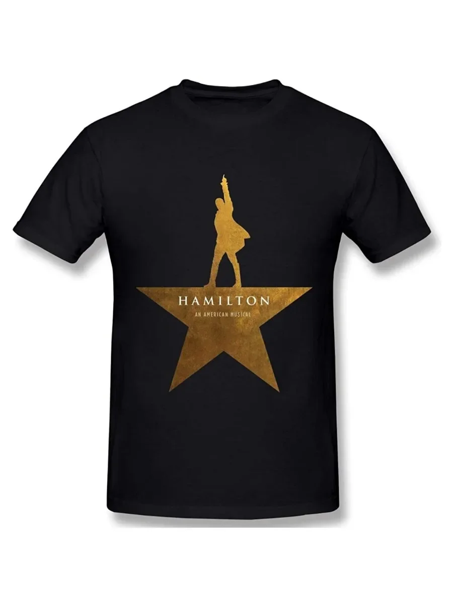 تي شيرت هاميلتون أن الأمريكي الموسيقي الكلاسيكي هاميلتون ستار. الصيف القطن قصير الأكمام س الرقبة الرجال تي شيرت جديد S-3XL #3