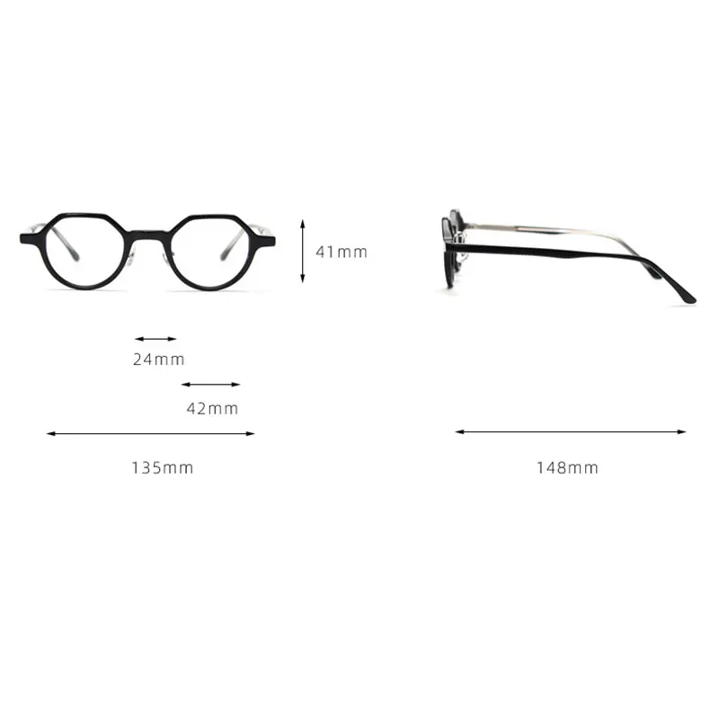 Ayou-Lunettes optiques anti-lumière bleue en acétate faites à la main pour hommes et femmes, lunettes de Discrimination, lunettes d'ordinateur, cadre transparent, UV400