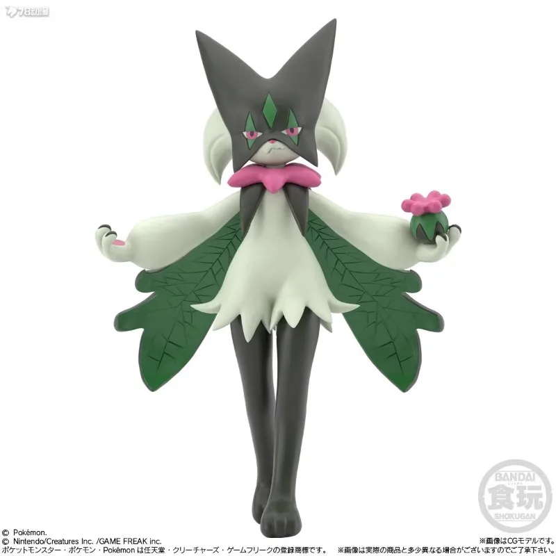 Original Bandai Pokemon Rescale World Units Gashapon Anime Figurine น่ารัก Mini Pardia New Leaf Cat Action Figure ของเล่นแคปซูล