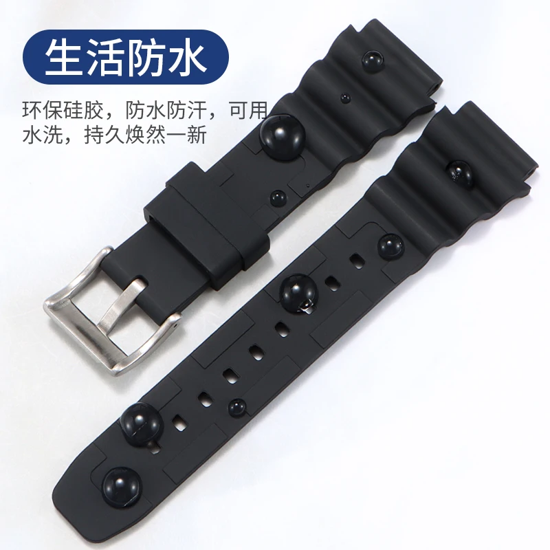 متوافق مع سوار ساعة رولكس سبمارينر دايتونا يخت ماستر GMT-Master II Datejust Sea-Dweller من السيليكون المطاطي