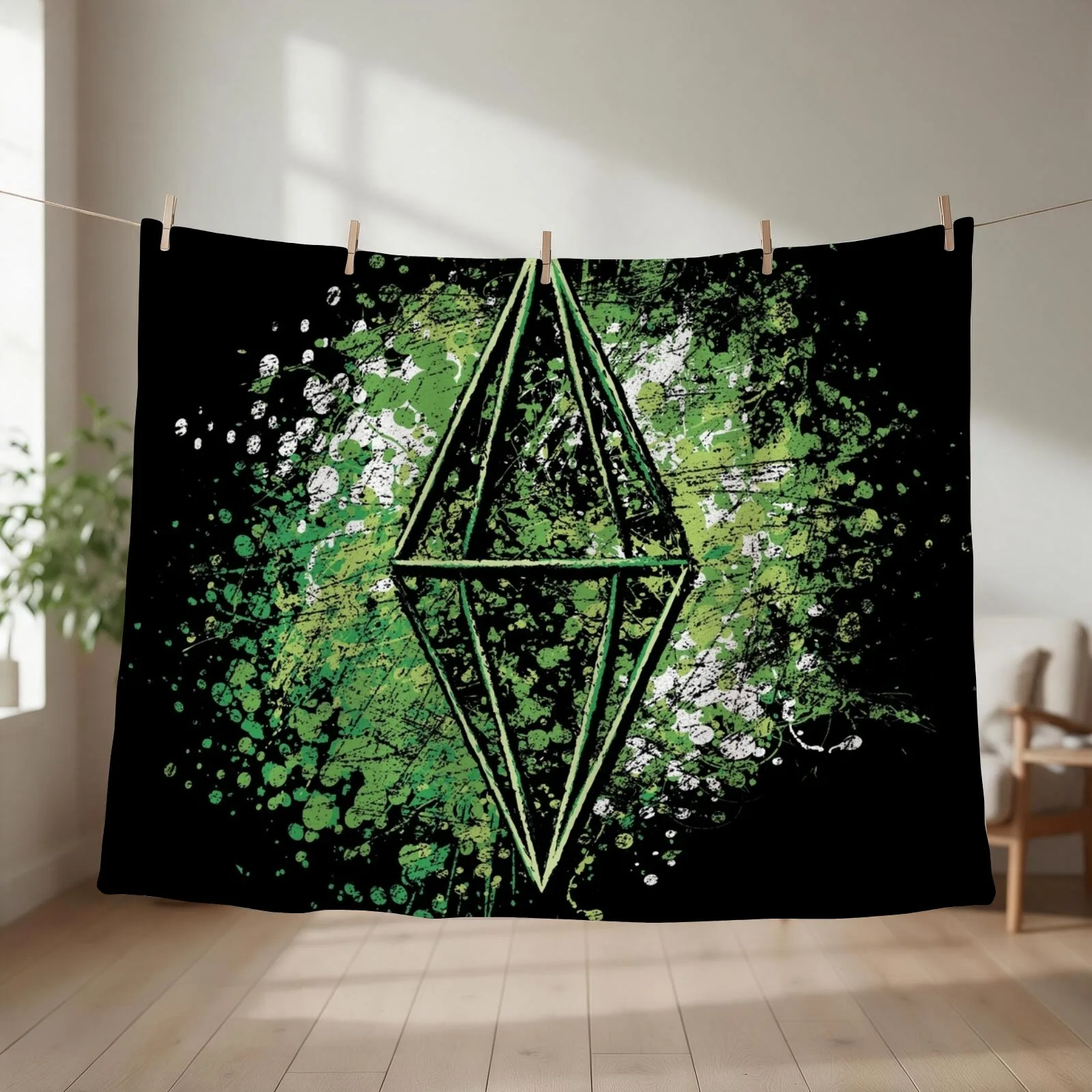 Sims Splatter 2 Throw Blanket couch cozy soft plush fuzzy picnic outdoor blanket