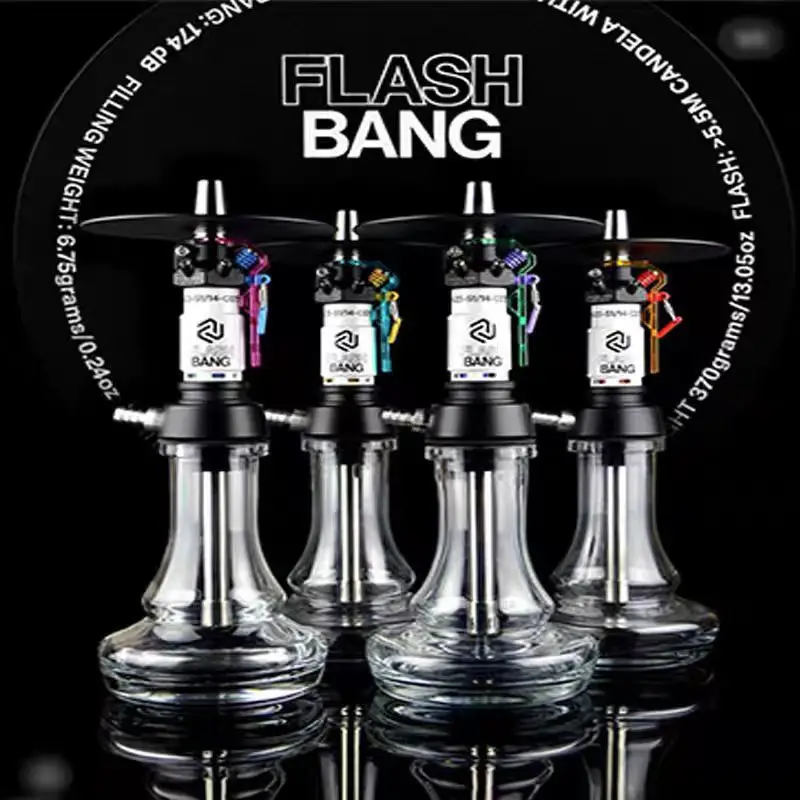 2024 الأكثر مبيعا الشيشة مصمم انبوب ماء فلاش بانغ الشيشة المحمولة الشيشة الحديثة الشيشة الشيشة