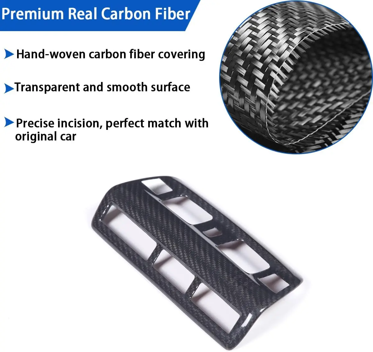 For Chevrolet Corvette C8 2020-2024 Real Carbon Fiber Interior Kit Dashboard Console Gear Shift Panel Cover Trim Stickers