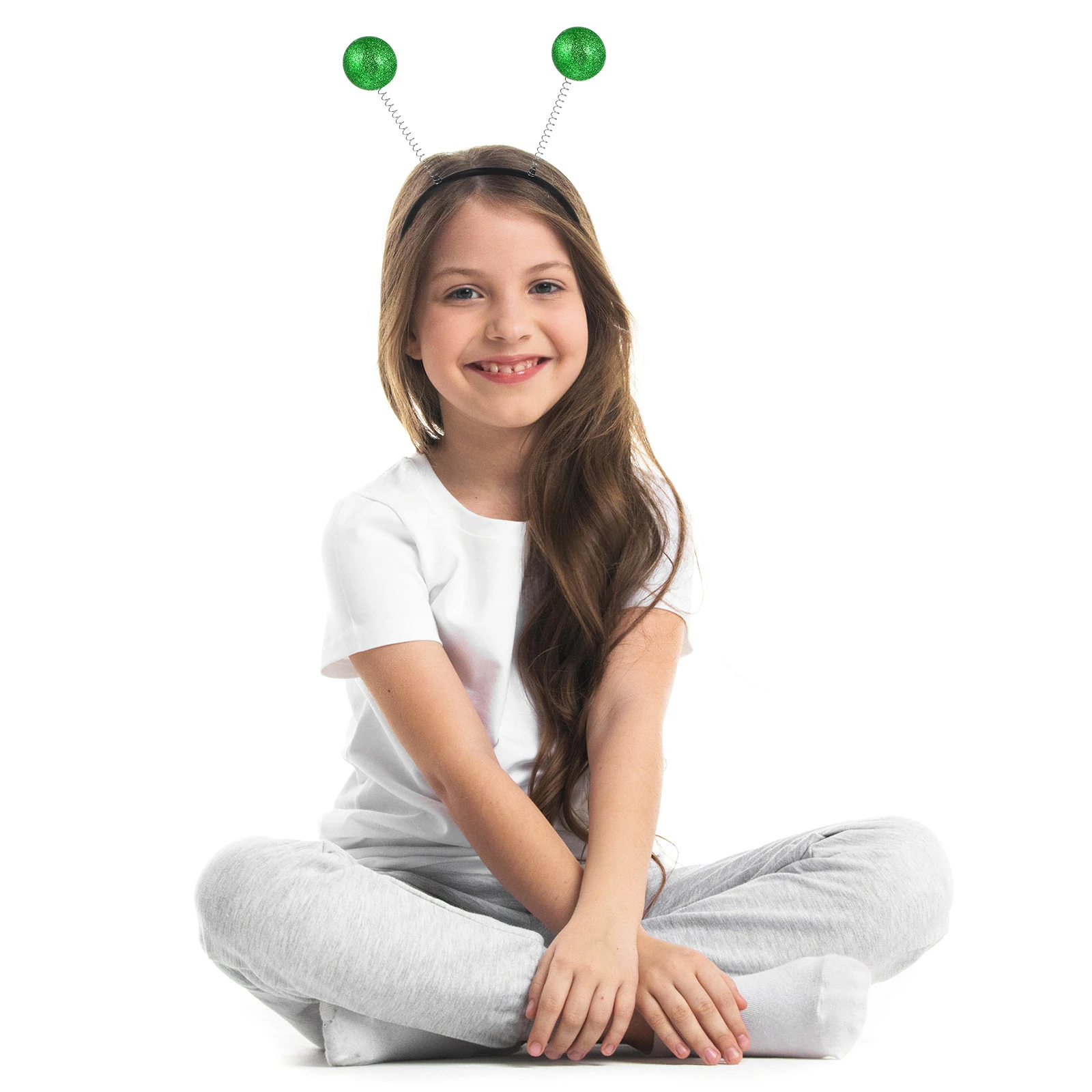 

6pcs Christmas Ball Headdress Creative Party Hair Accessory For Adults Lightweight Comfortable Fun Gift Green