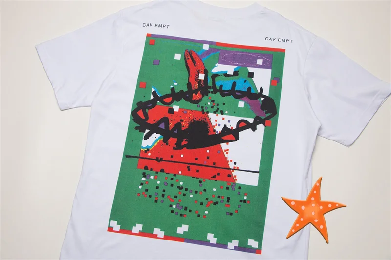 Life Cavempt T Shirt Simple Short Sleeve Slogan Abstract Print Couple Loose T-shirt Men's Women's Sportswear