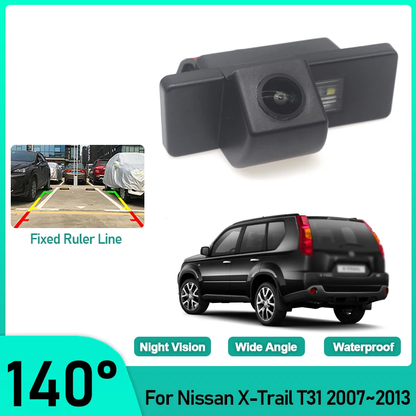 

HD CCD 1080*720 Fisheye 140 Degree Car Reversing Rear View Camera For Nissan X-Trail T31 2007 2008 2009 2010 2011 2012 2013