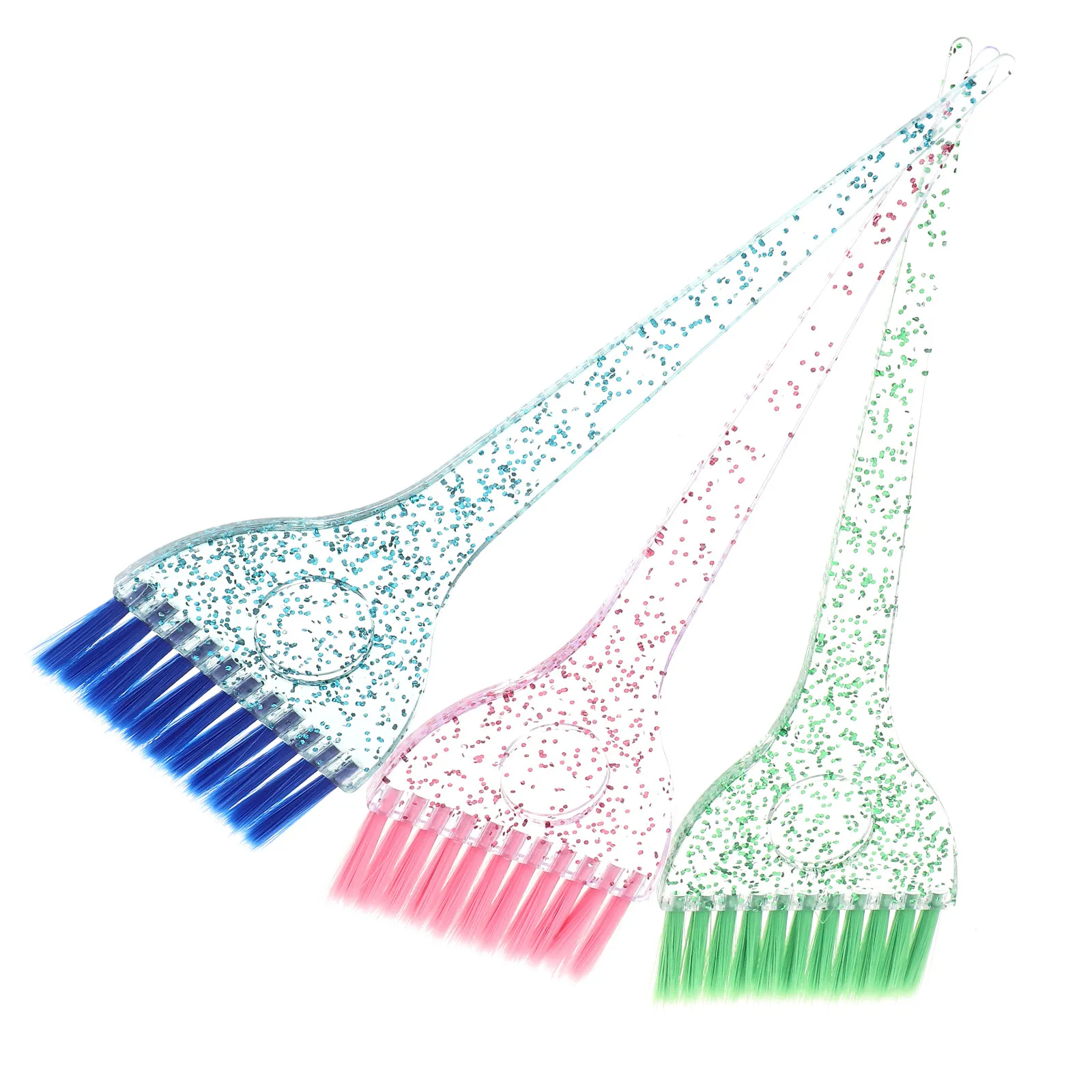 3Pcs Hair Tint Brush Stable Non-Slip Handle Hair Dye Applicator for Professional Salon Hairdressing Tool Highlighting