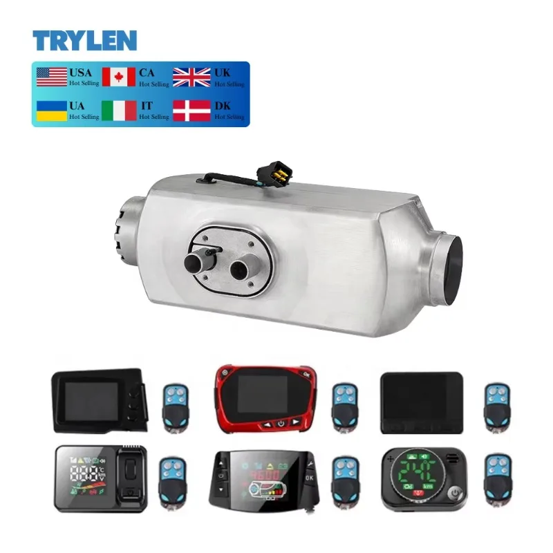 سخان ديزل 2KW/5KW من المصنع مباشرة، متعدد الجهد 12 فولت/24 فولت/110 فولت/220 فولت نظام تسخين الهواء لوقوف السيارات مع لـ RV #1