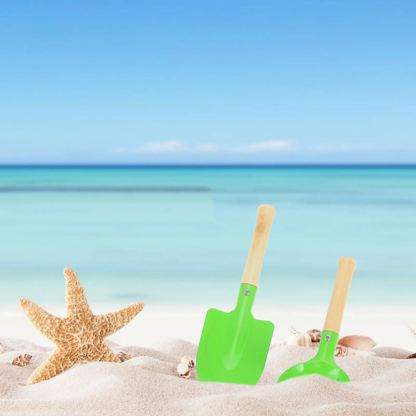 مجموعة من 4 قطع من أدوات حفر الرمال للأطفال على الشاطئ، أدوات آمنة ذات سطح ناعم للمرح العائلي، هدية ممتعة تشمل مجرفة رمل صغيرة وأدوات كشط