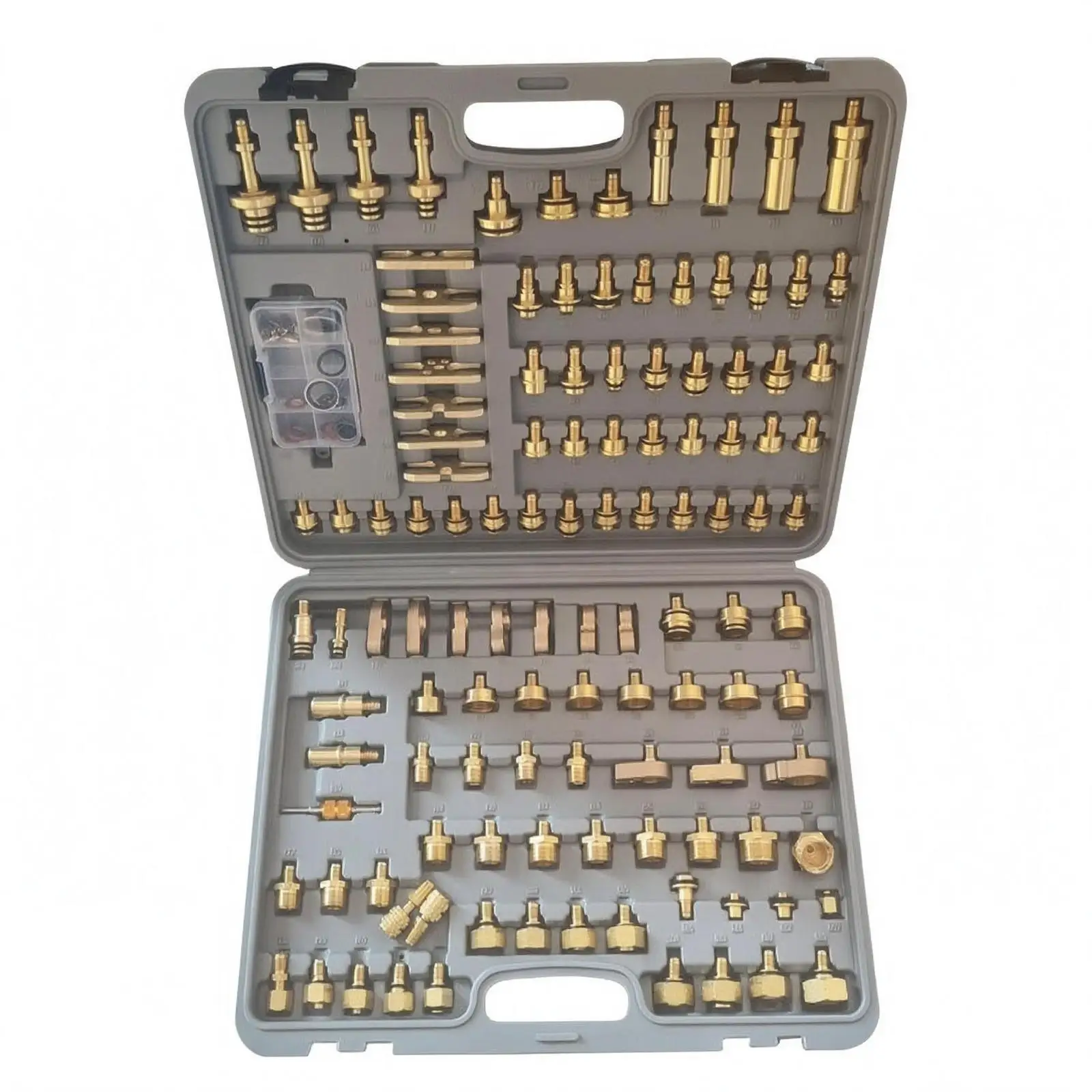 118 Pieces Automotive A and C Leak Detection Kit Molded Interior Refrigerant Leak Sensor Set Air-Conditioning Repair Kit