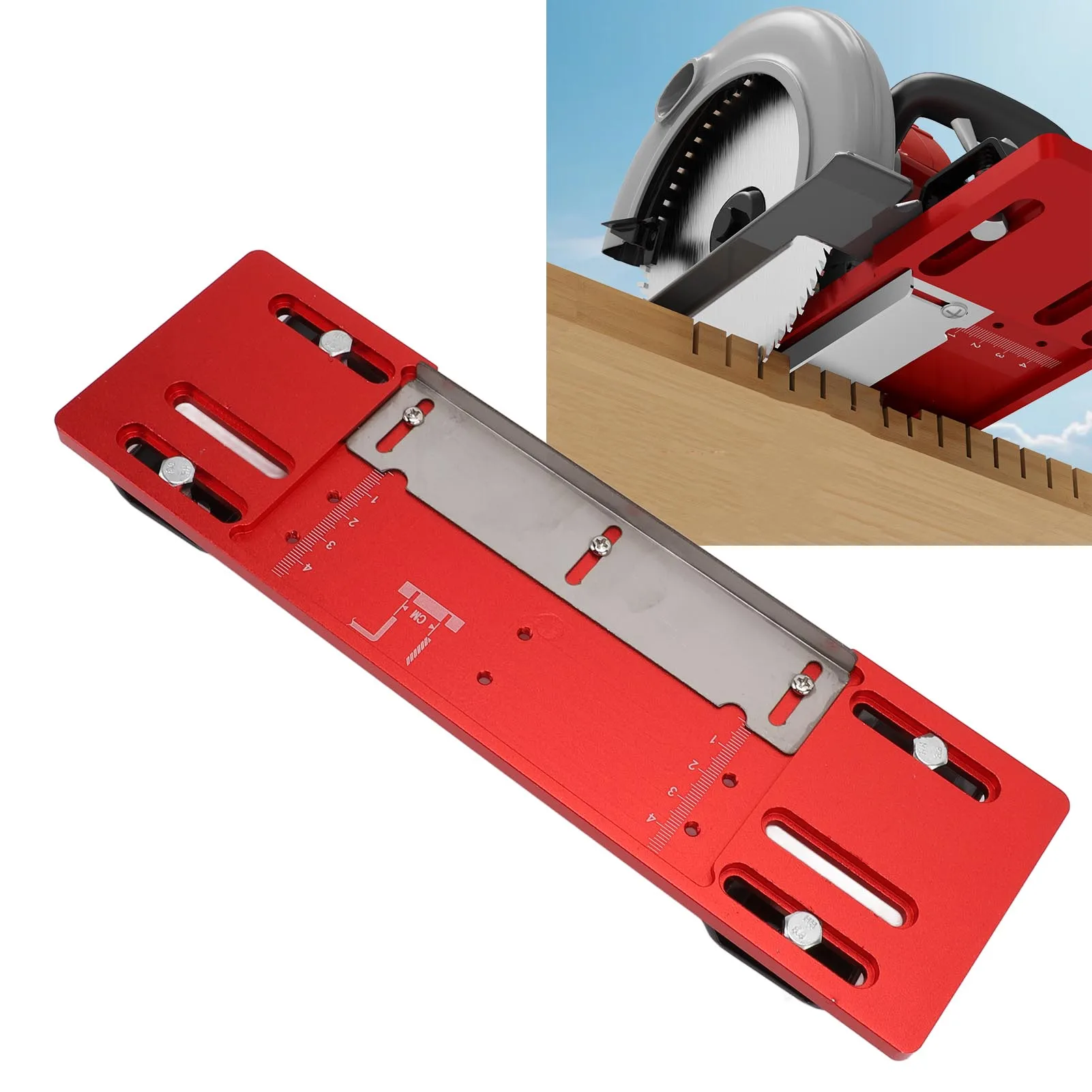 

Cutting Machine Base Plate Cutting Machine Base Plate Quick Positioning No Drilling Circular Saw Plate for Woodworking