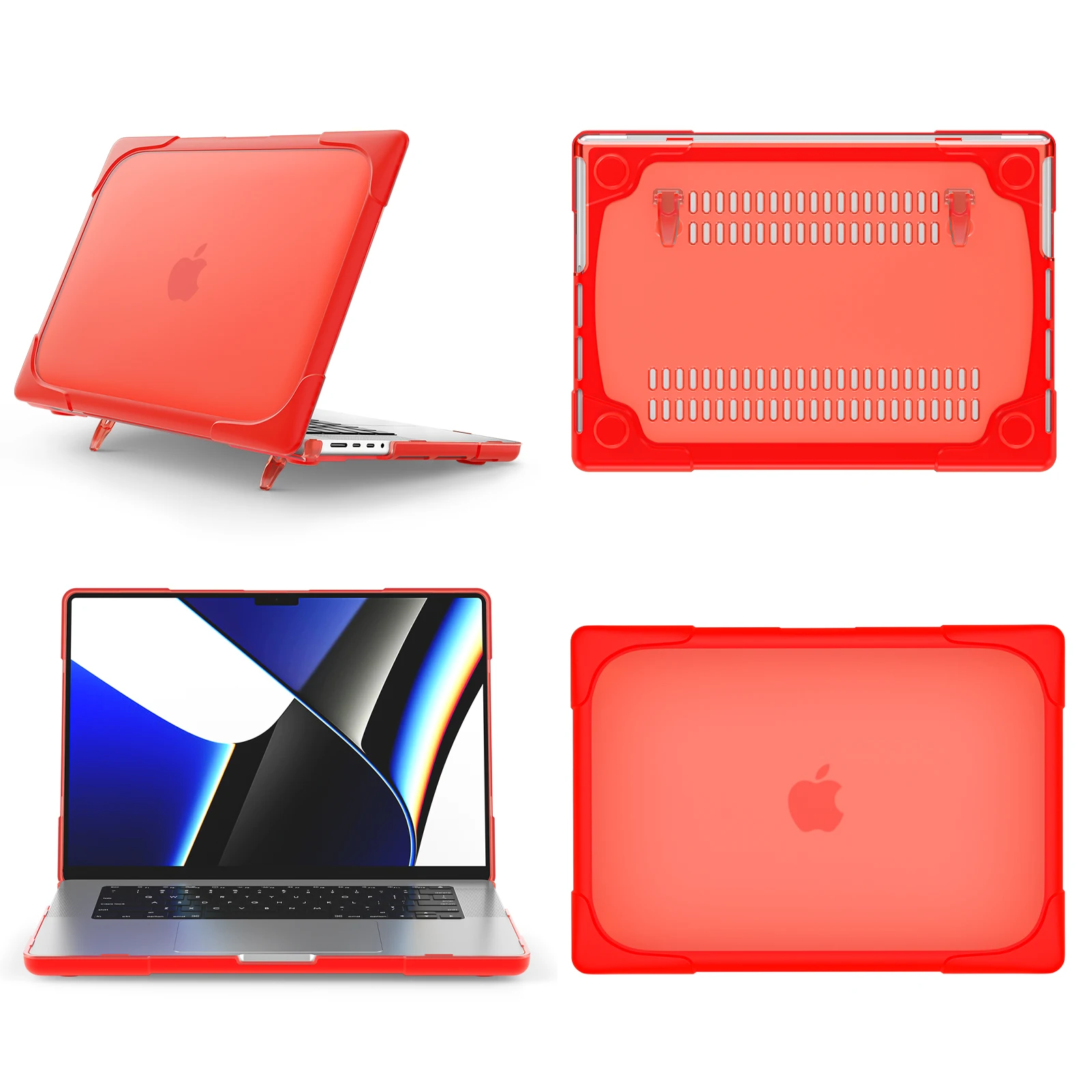 

na laptopa, чехол-подставка для Macbook Pro 16 A2141 A2485 A2780, защитный чехол, противоударный ПК + ТПУ
