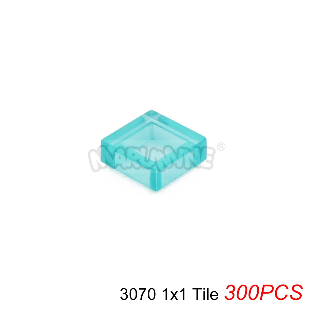 MARUMINE Transparente MOC Bausteine Ziegelteile Fliesenplatten Zubehör Kompatibel mit 98138 3070 3069 3023 3024 2431